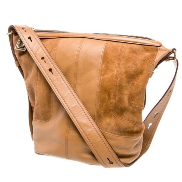 Marc Jacobs Bag Y2K Vintage Lamb Leather  + Suede Adjustable Crossbody  EUC - Picture 1 of 10